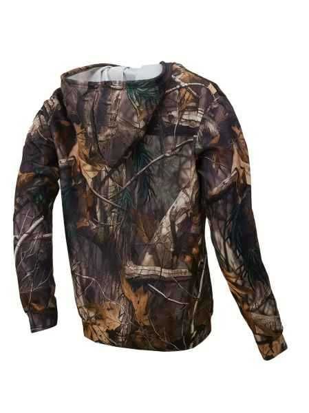 Camuflado floresta (Sweat-shirt nova com capuz e bolso frontal)