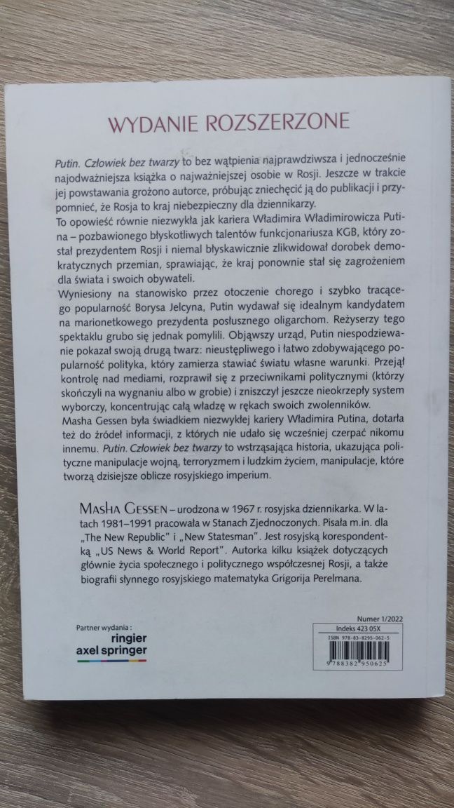Putin człowiek bez twarzy Masha Gessen