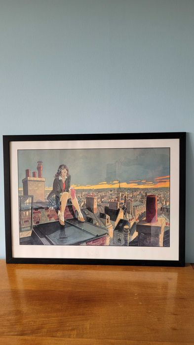 Obraz " Vol du Corbeau " Jean-Pierre Gibrat UNIKAT !