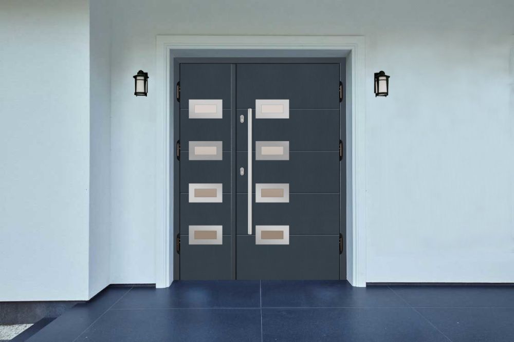 Drzwi wejściowe zewnętrzne drewniane dębowe dostawa gratis