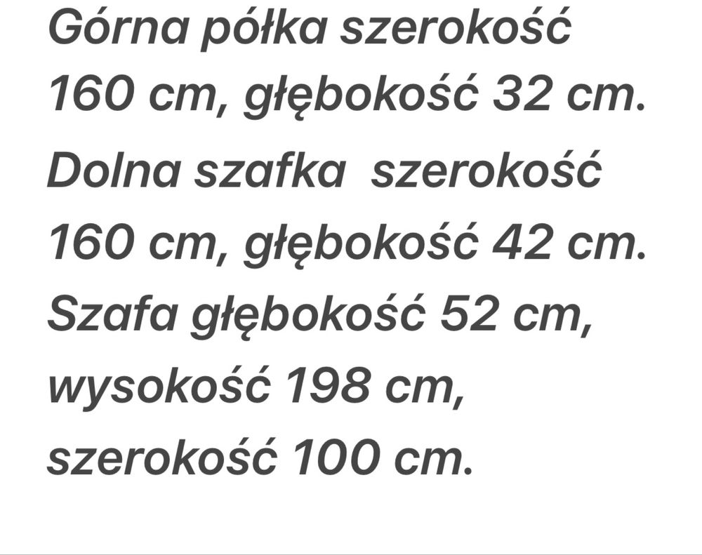 Kompet mebli do salonu bialy połysk