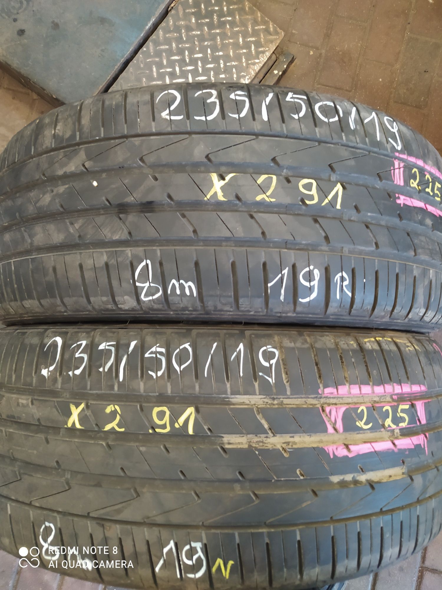 X291 235/50/19 99 v hankook ventus S1 Evo 2 SUV