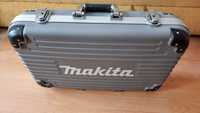 Makita walizka aluminiowa na wkrętarkę, 3 baterie, ładowarkę i komplet