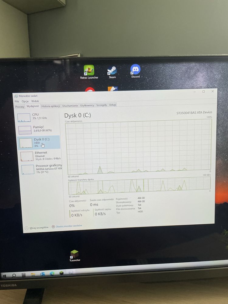 Zestaw komputerowy i5, GT 1030, 8 GB