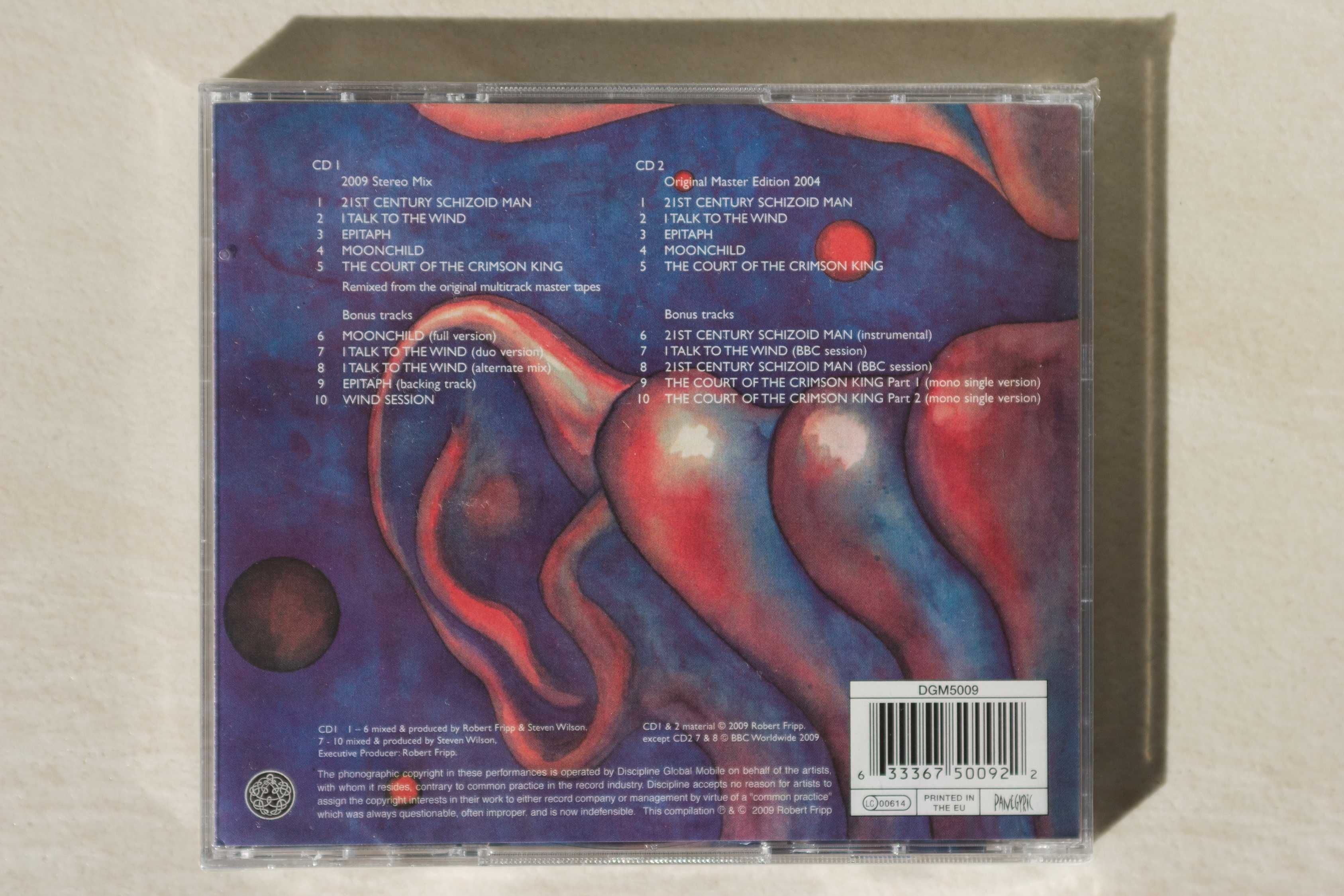 KING CRIMSON - In The Court Of The Crimson King 40th Anniversary 2CD