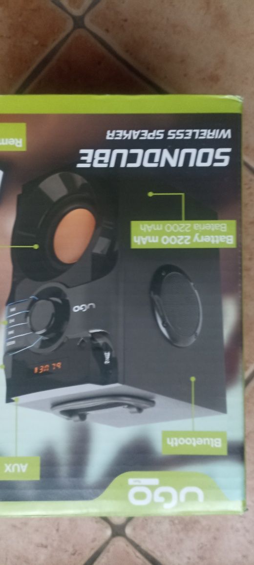 Głośnik z pilotem radio USB Bluetooth