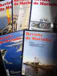 5 exemplares de revistas de Marinha