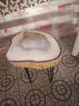 Mały stolik kawowy plaster drewna