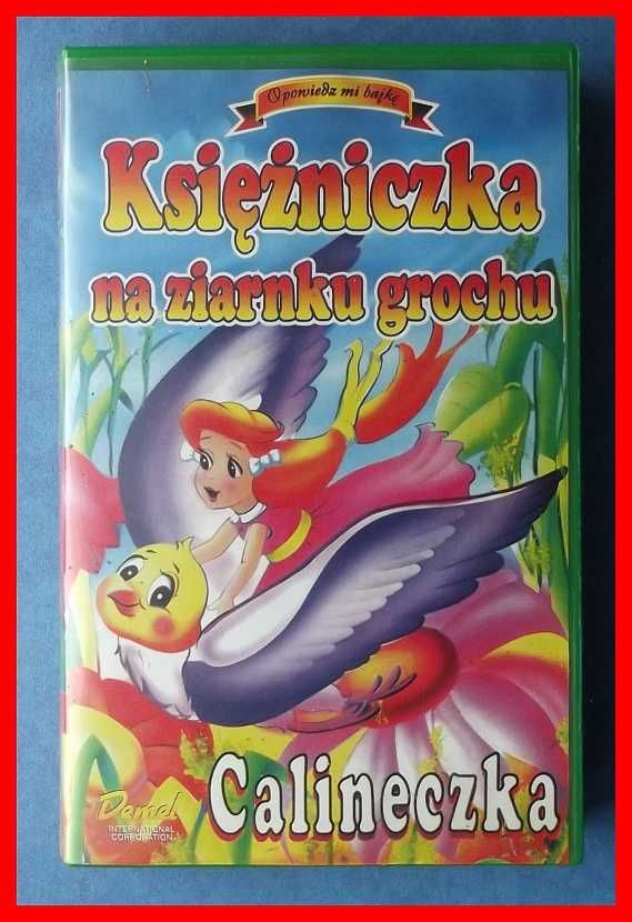 Księżniczka na ziarnku grochu - Calineczka - kaseta wideo VHS