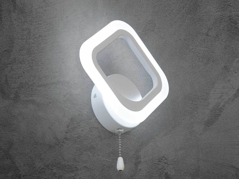 Світлодіодний настінний світильник бра, чорний\ білий ,12W A8060/1BK