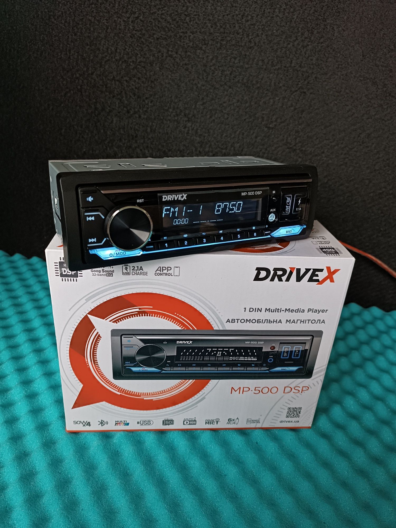 Автомагнітола DriveX MP-500 DSP процесорна DSP магнитола з блютуз 1DIN