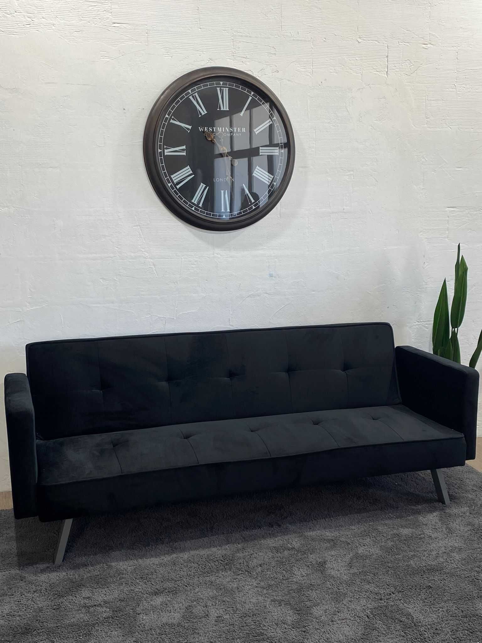 Sofa cama barato preto - envio gratis!