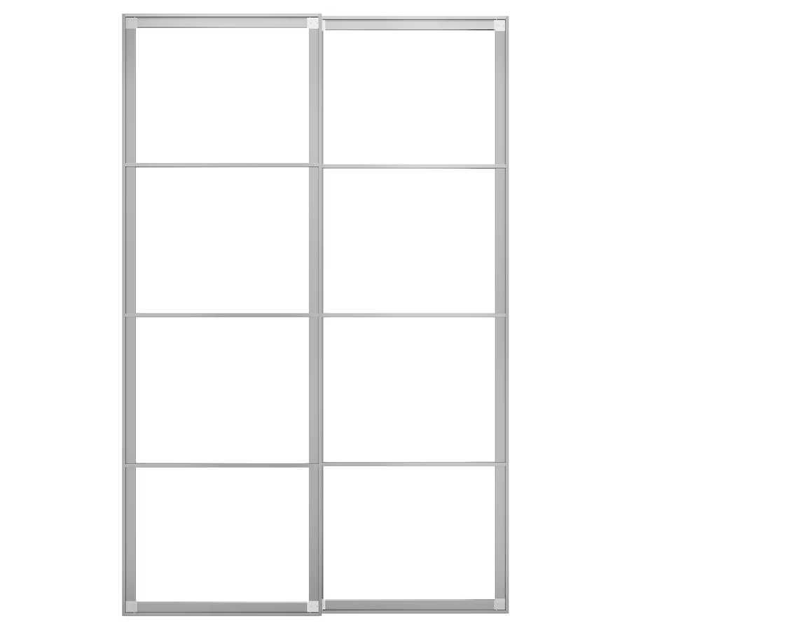 Obudowa drzwi przesuwnych Ikea PAX aluminium 150x236