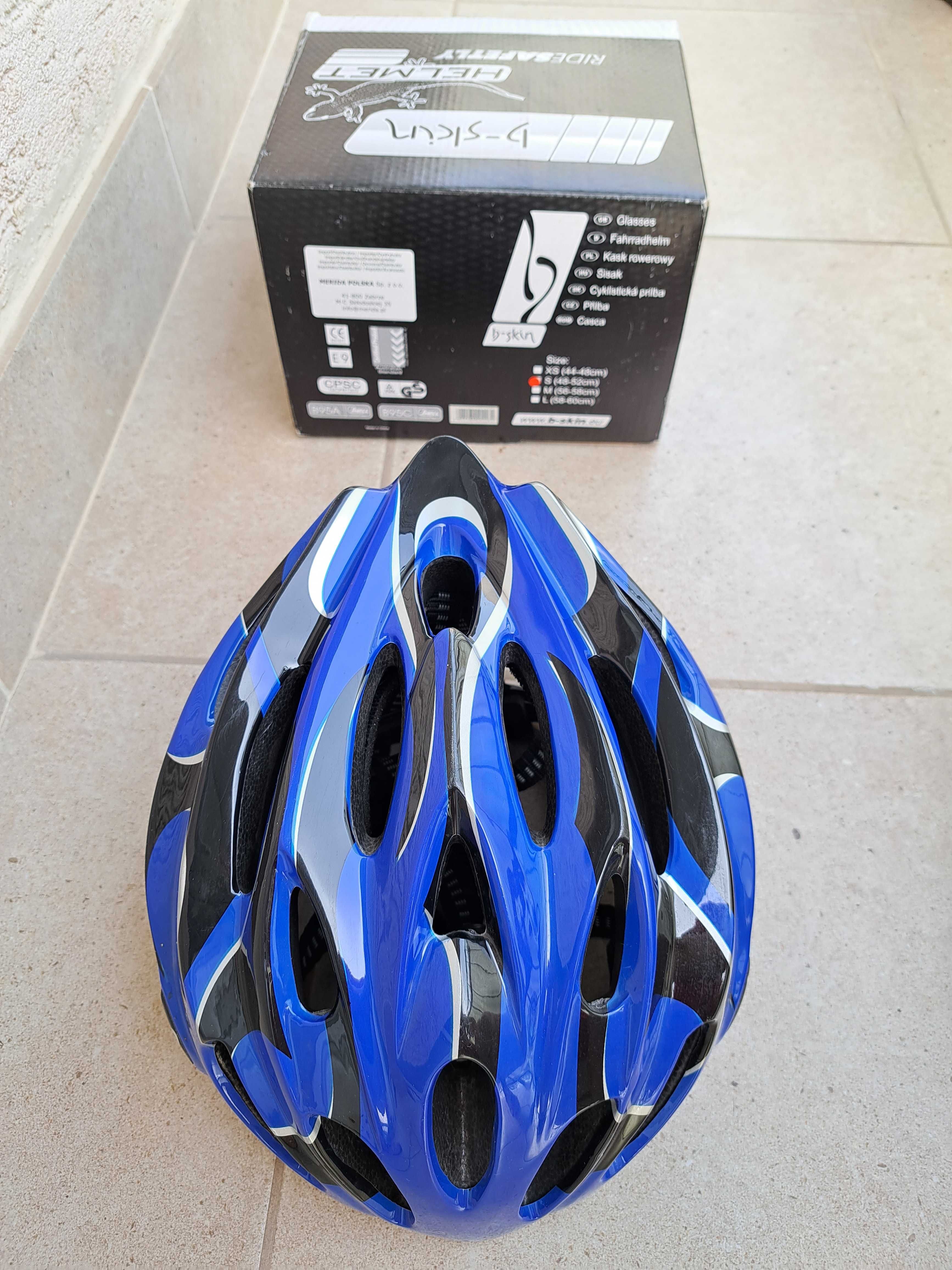 Kask na rower b-skin helmet niebieski, rozm. S