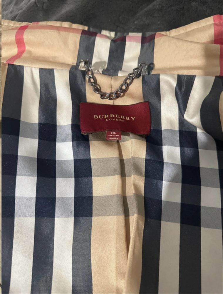 Kurtka burberry dziecieca XL - mlodziezowa idealna dla 13-16 latek