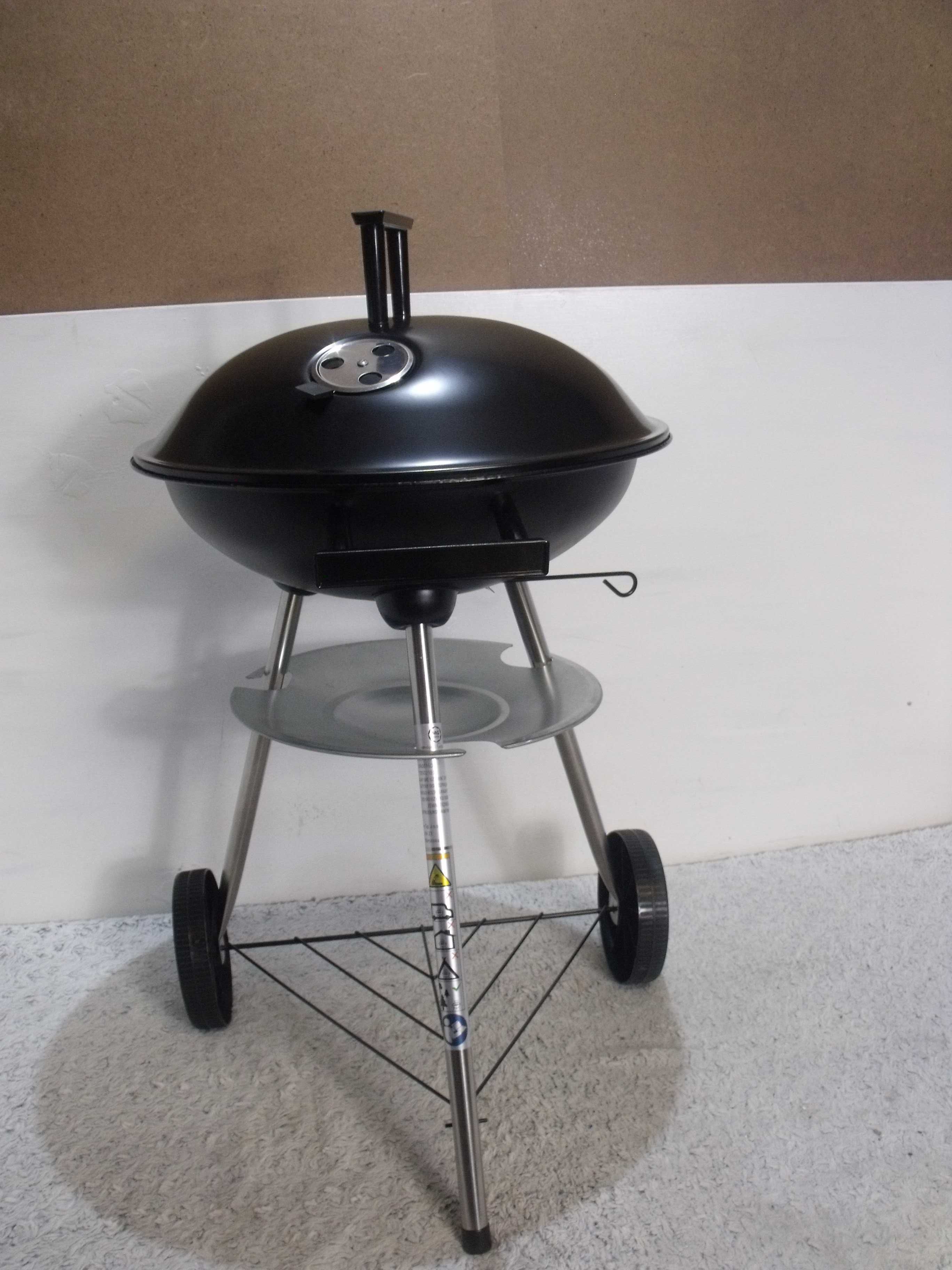 Grill węglowy okrągły z przykrywką MG Home 43 cm NOWY