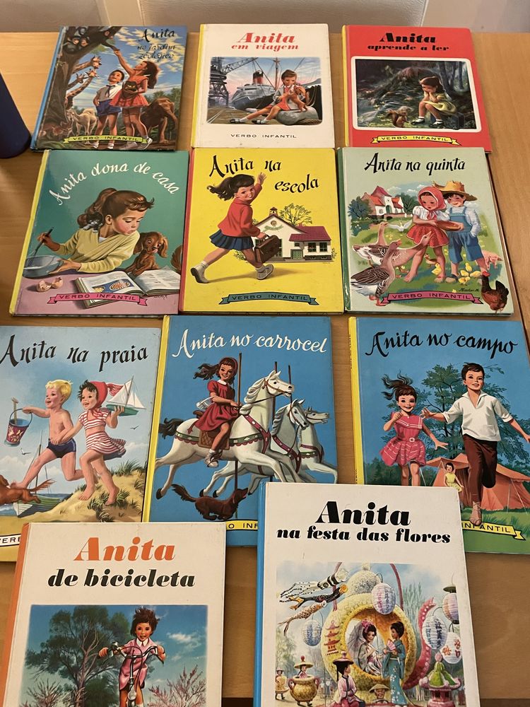 Colecção antiga dos livros da Anita