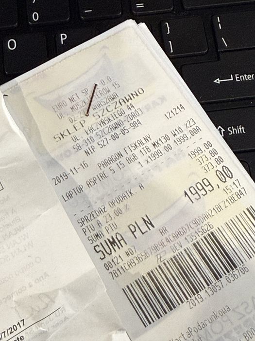 Laptop Jak nowyAcer aspire A515-51G i5   256ssd 8gb karta 2gb jak nowy