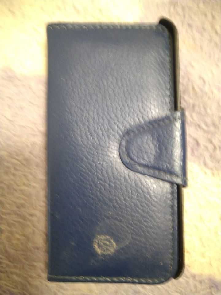 capa de iphone 5 de couro azul