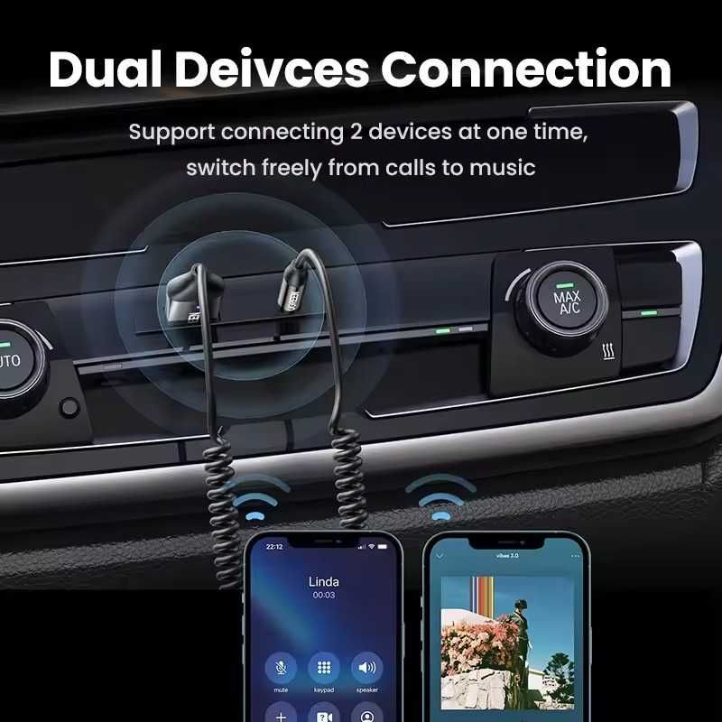 Bluetooth-ресивер Ugreen CM309 Bluetooth Car Aux with Mic (UGR-70601)