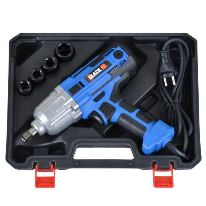Klucz Udarowy Do Kół Elektryczny 450W 400Nm 1/2" Z Zestawem Nasadek