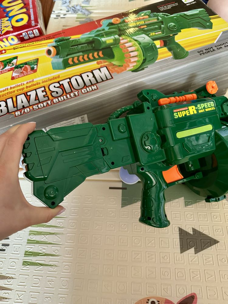 Бластер нерф Blaze storm кулемет іграшка для хлопчика Limo Toy