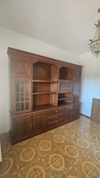 Movel de sala (madeira maciça Nogueira)