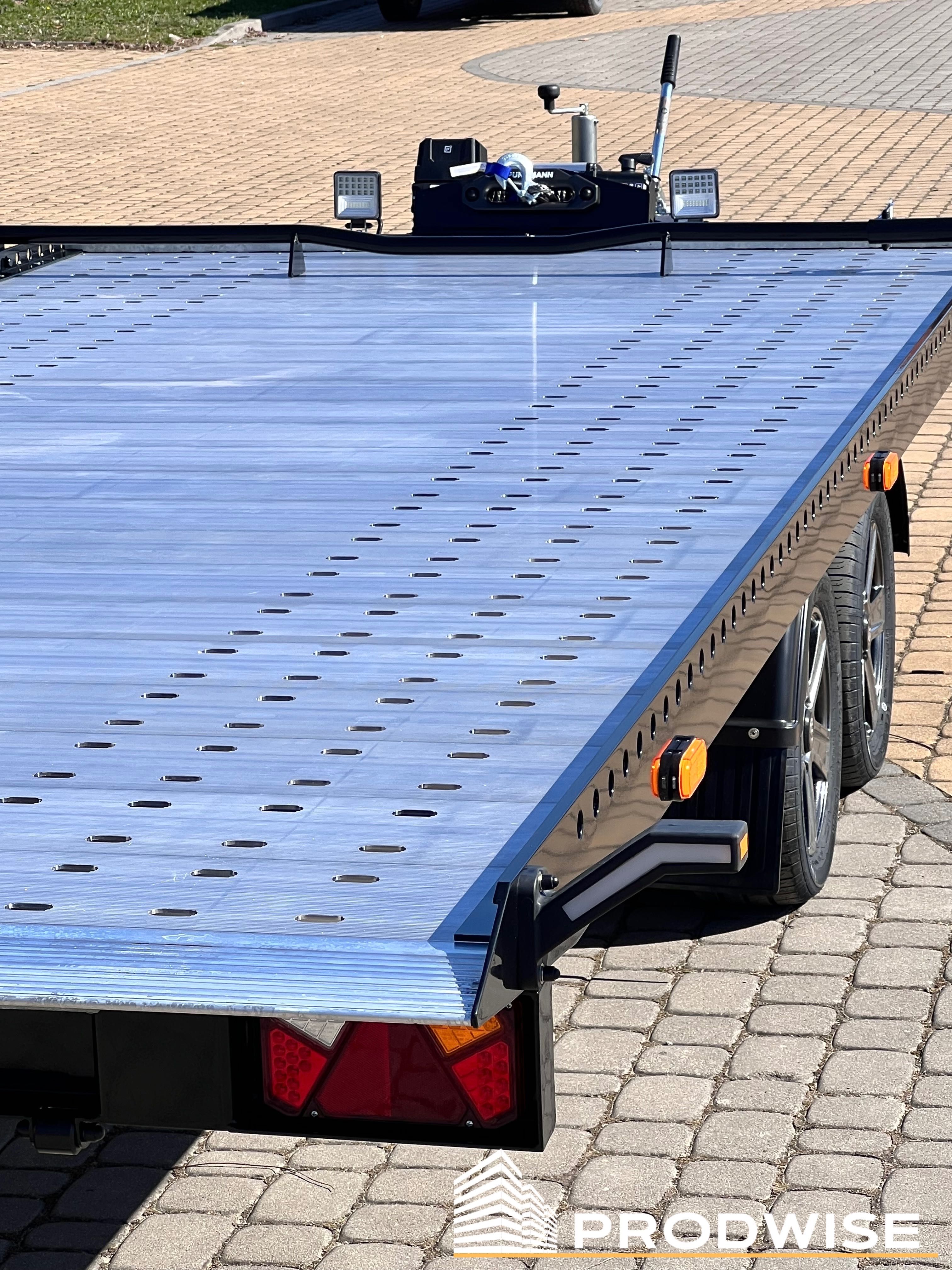 Laweta przyczepa hydrauliczna 5m x 2,1m (różne wymiary, TAŃSZE wersje)