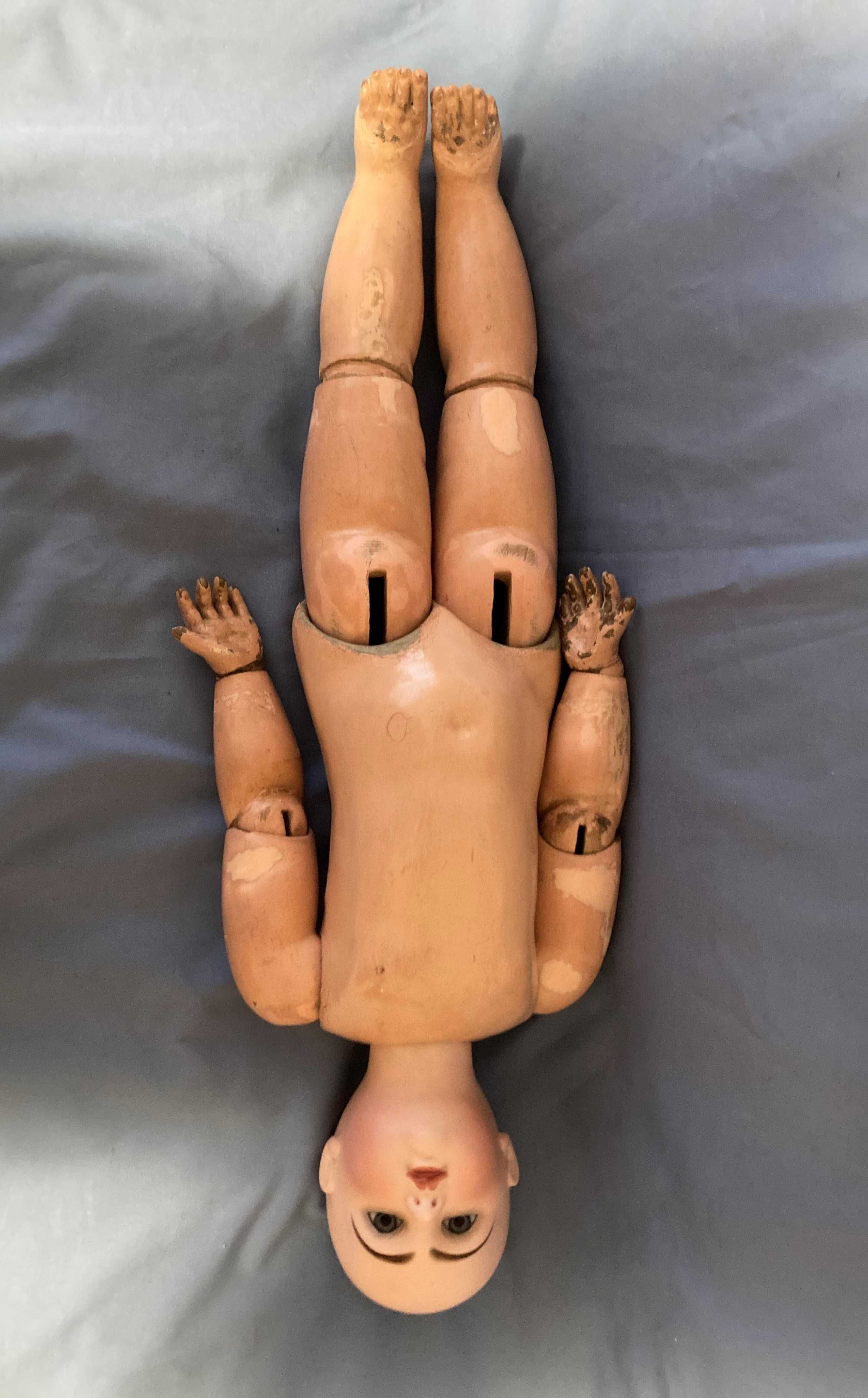 Антикварная фарфоровая кукла лялька Tete Jumeau 65 см порцелянова