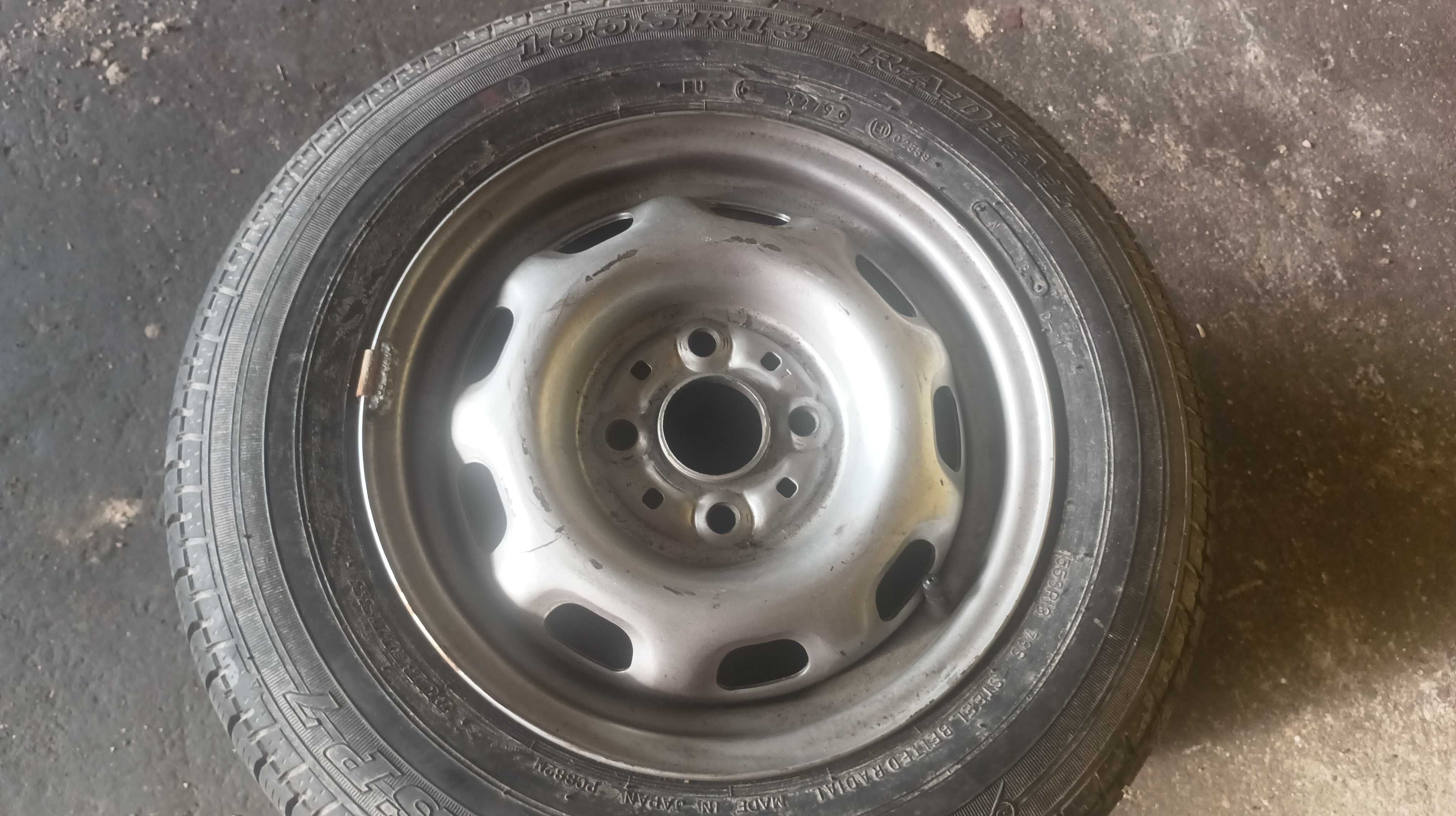 REF0010A 4 pneus com Jantes 155/70R13 75  , Dunlop 155SR13