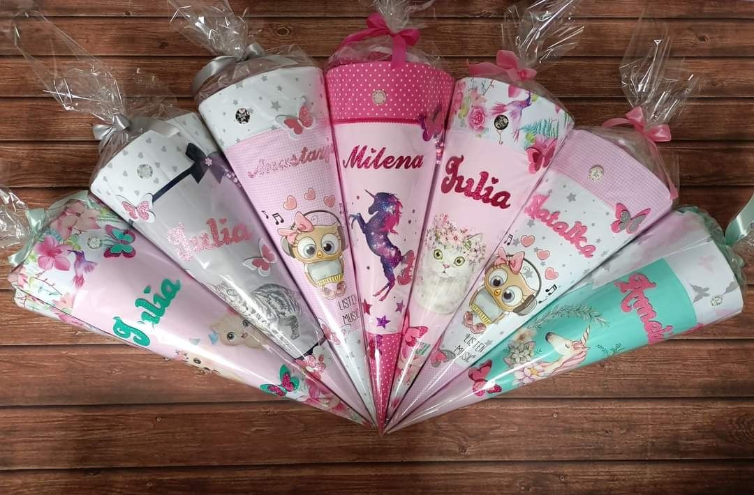 Tyta róg obfitości dla pierwszoklasisty handmade