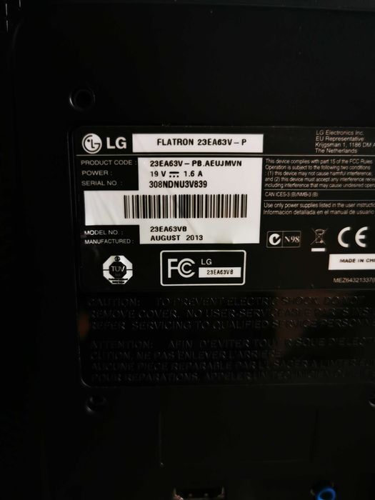 Monitor Lg 23EA63 IPS FullHD LED