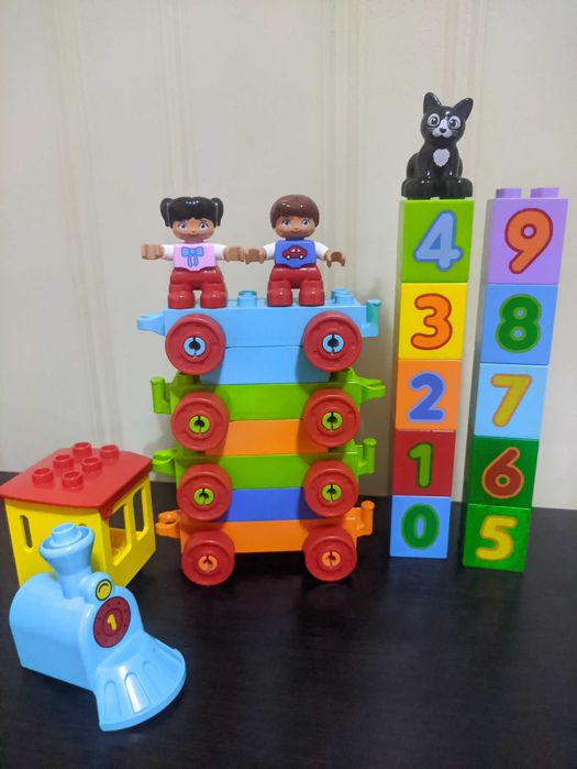 Lego Duplo Потяг Рахуй та грай поїзд лічба паровоз цифри поезд 10847