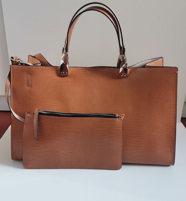 Elegancka karmelowa torebka Zary na A4