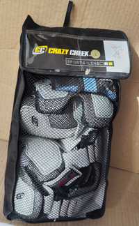 Захист для роликів самокату скейту Crazy Creek серые L S