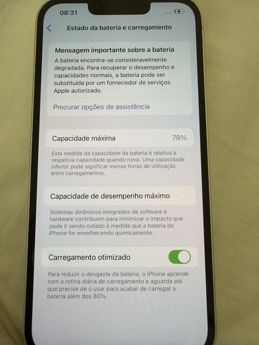 iphone 13 128gb branco em bom estado