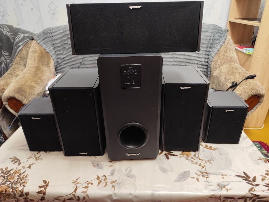 Домашній кінотеатр 5.1 Gembird — повний набір колонок