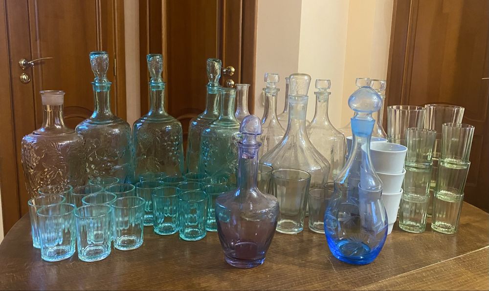 Графини і стакани  радянського виробництва СССР