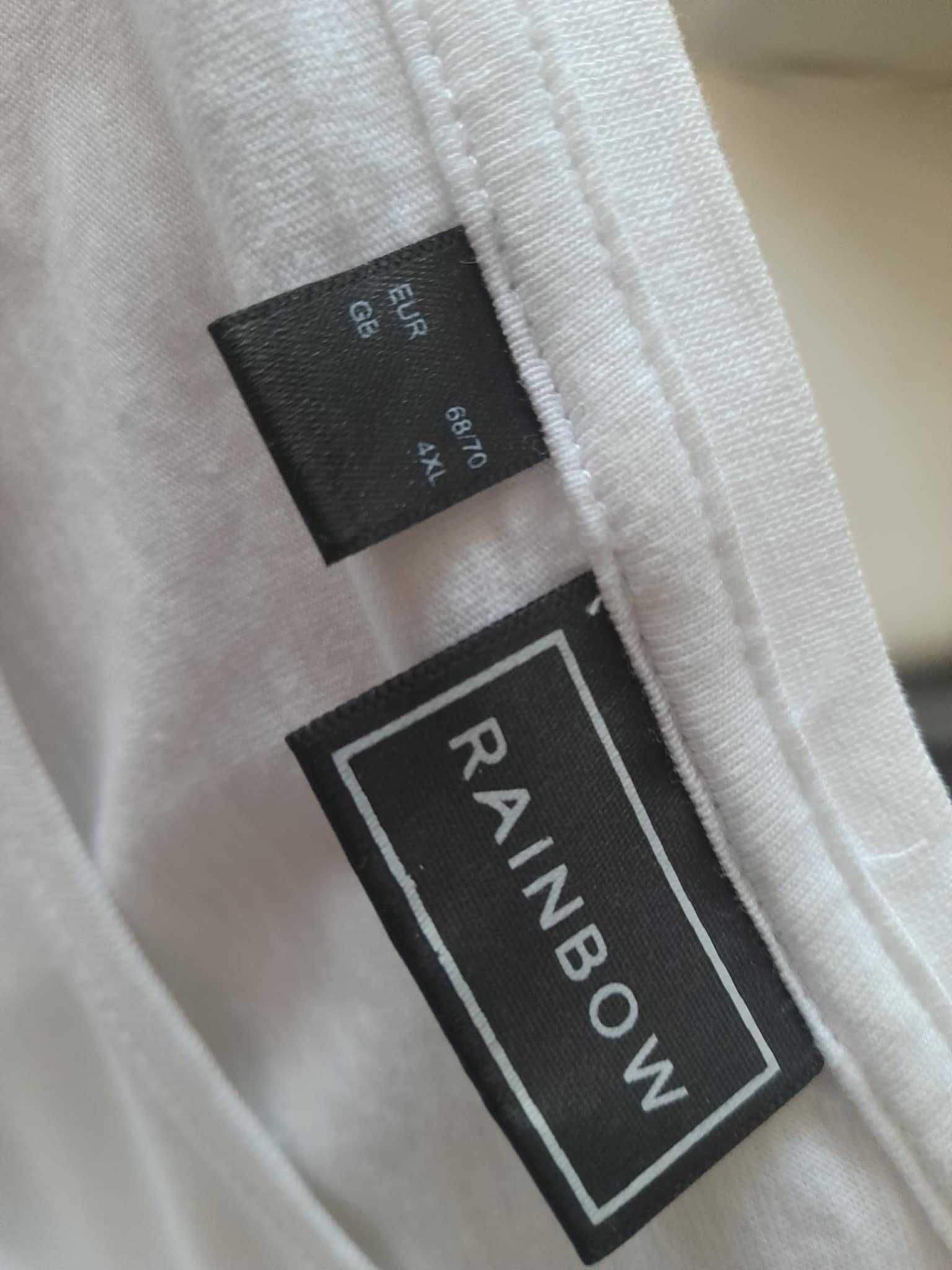 Bawełniany t-shirt z długim rękawem dla Pana plus size