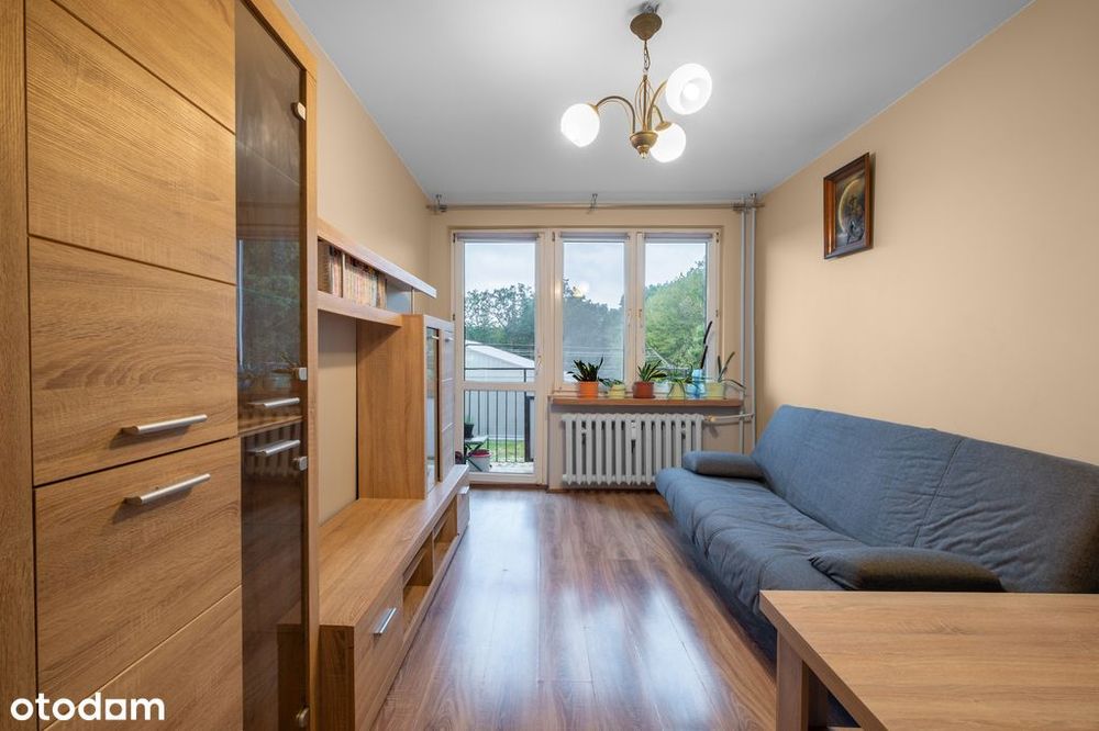 Dwa pokoje z balkonem i lasem za oknem