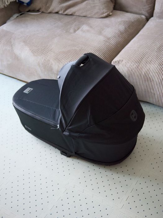Gondola Cybex Priam 4.0 Eco Onyx Black, stan idealny