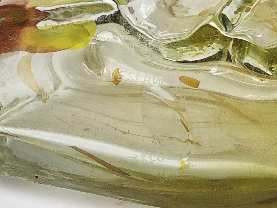 Wielki wazon szkło Wiesław Sawczuk W-wa 1978 sygnowany