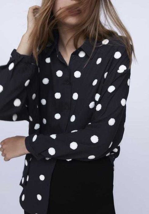 Новая рубашка в горох Zara