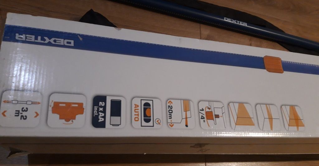 Laser krzyżowy Dexter NLC03 poziomica laserowa statyw teleskop uchwyt