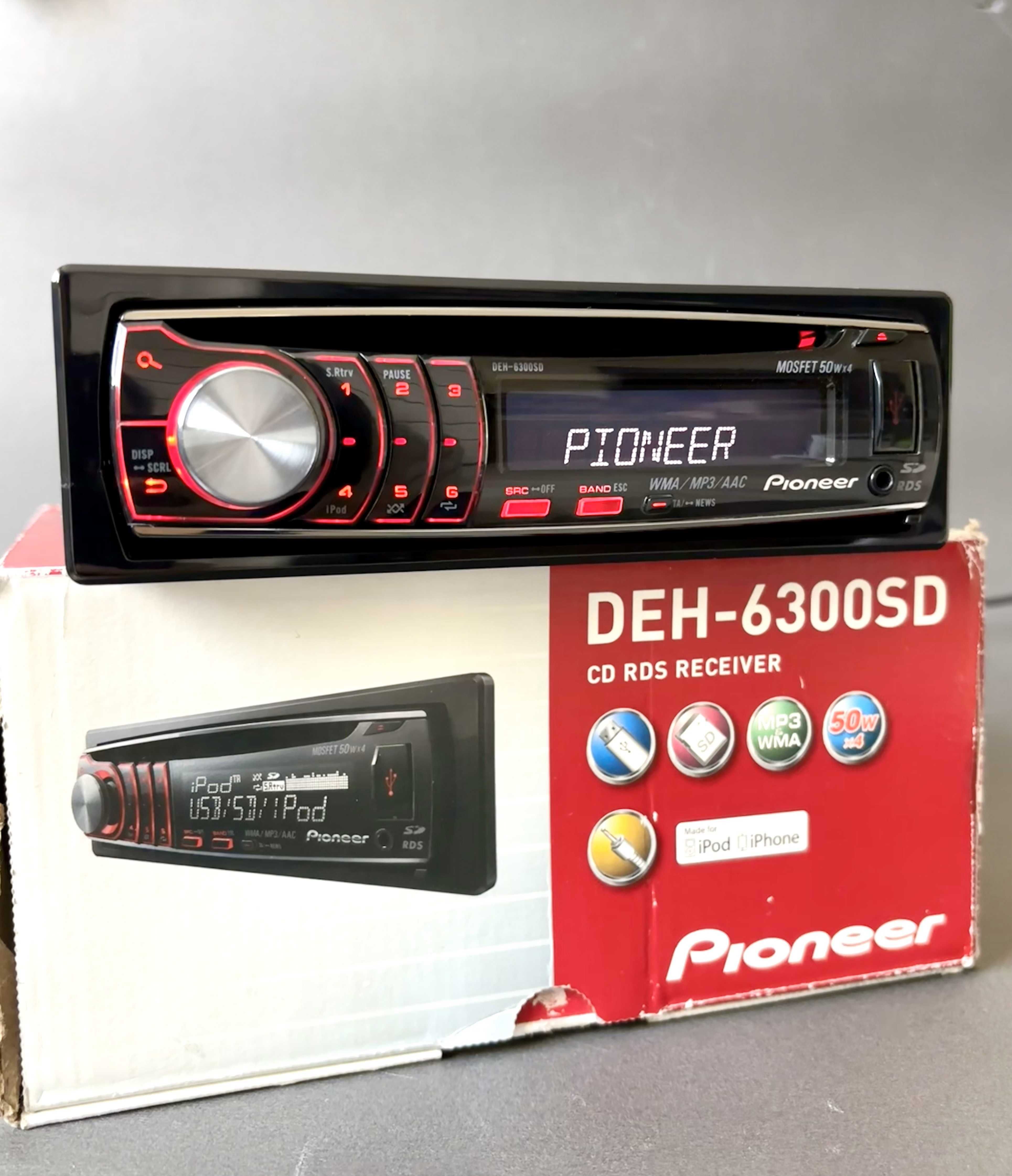 Автомагнитола Pioneer с Bluetooth / USB