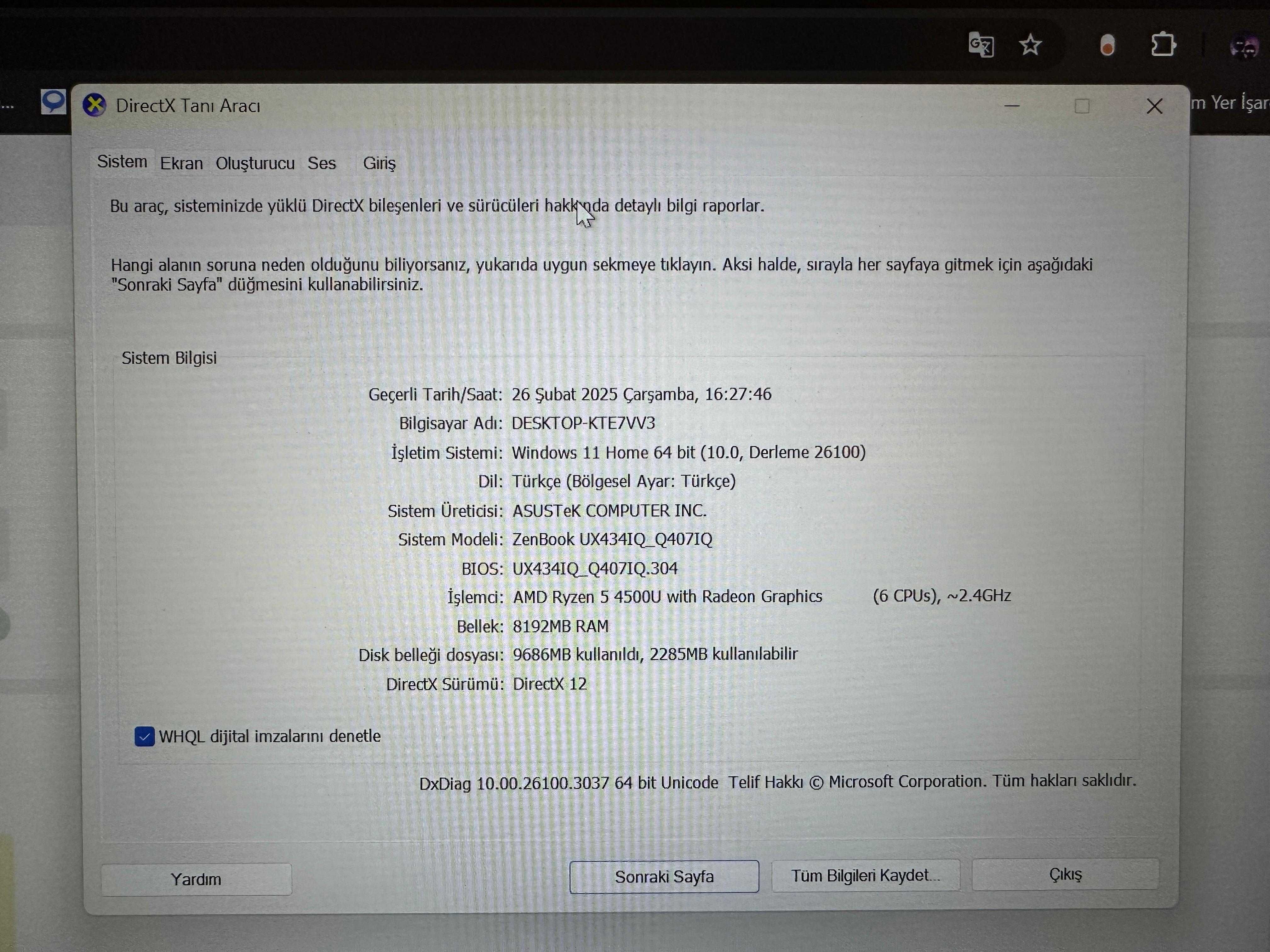 ASUS Zenbook 14 Q407I -AMD R5/8GB/256/MX350/Win11-