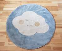Okrągły dywan z chmurką 100 cm