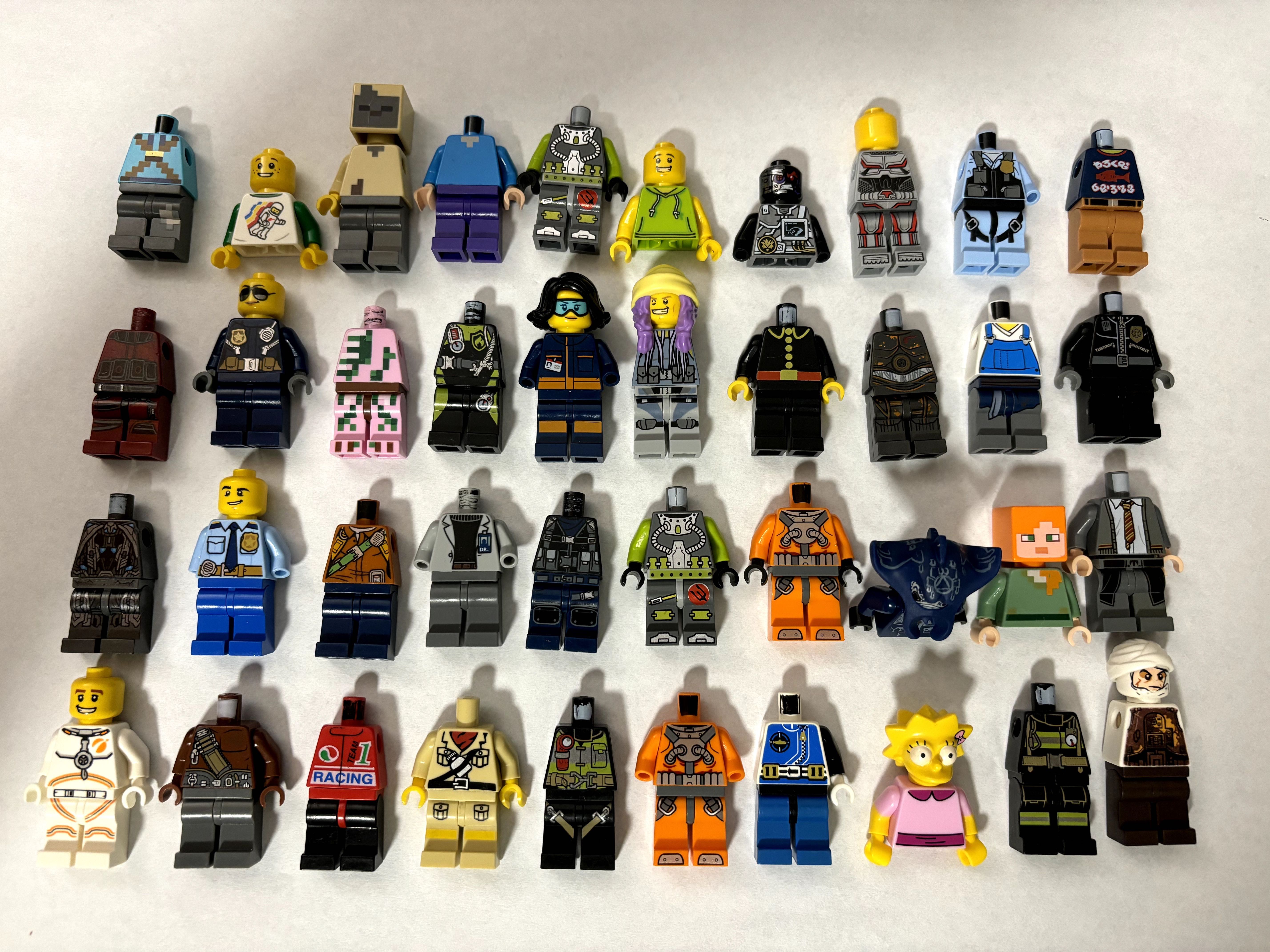 LEGO części - Figurki niekompletne