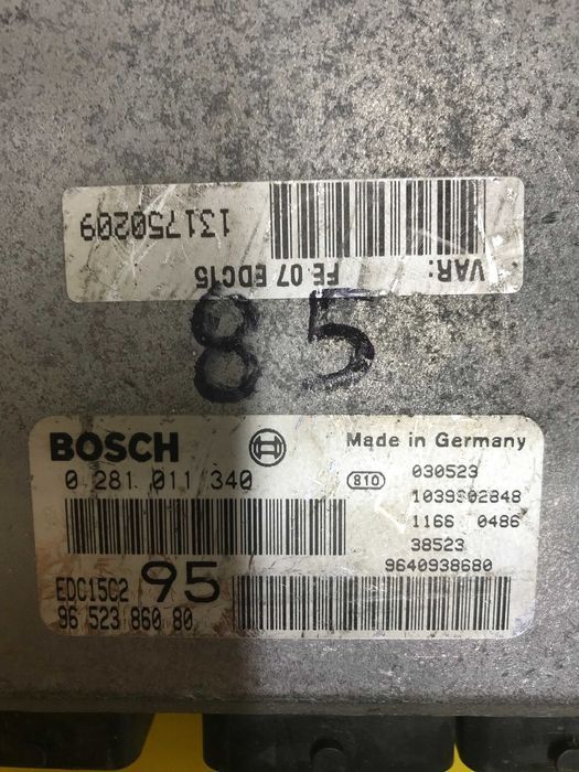 Блок управління двигуном Citroen C5 0281011340  9652386080