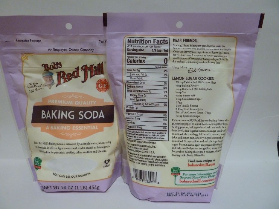 Чиста харчова, питна сода Bob´s Red Mill, без глютену, 453 г, США